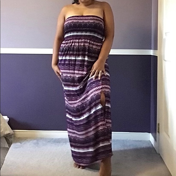 Strapless maxi dress - Picture 2 of 2